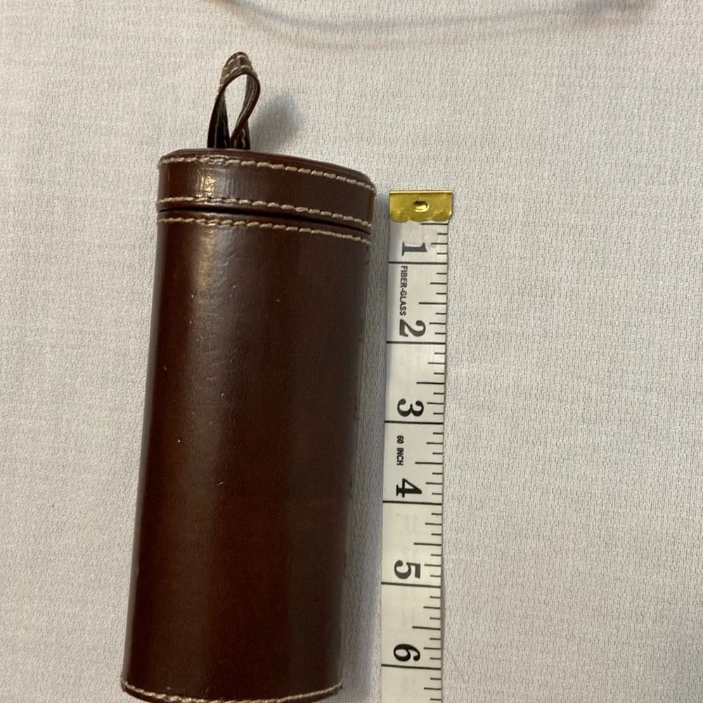 Vintage Eyeglasses Case & Wire Rim Bi-focal Glasses - Flip Top With Mirror -EUC
